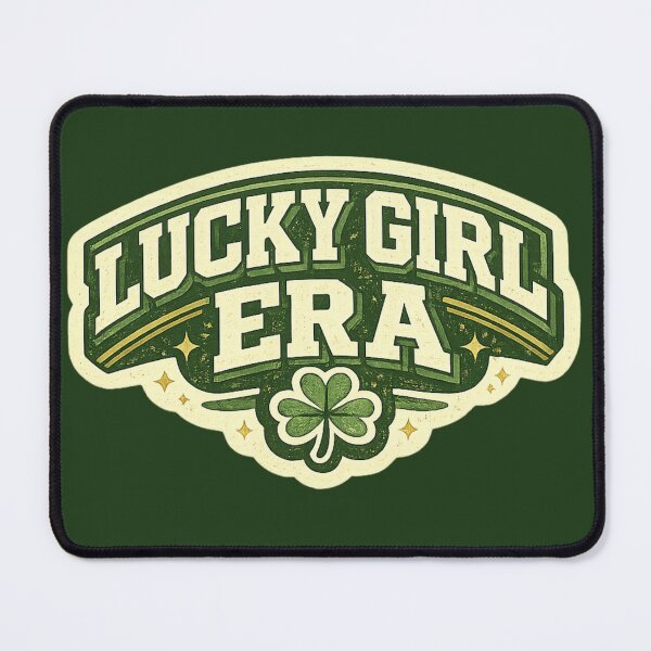 Item preview, Lucky Girl Era – Retro St. Patrick’s Day Typography Shamrock Design designed and sold by WildbuntingStudio.