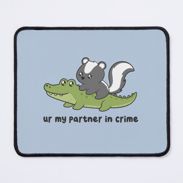 Item preview, partner in crime skunk and crocodile designed and sold by kaybowzie.