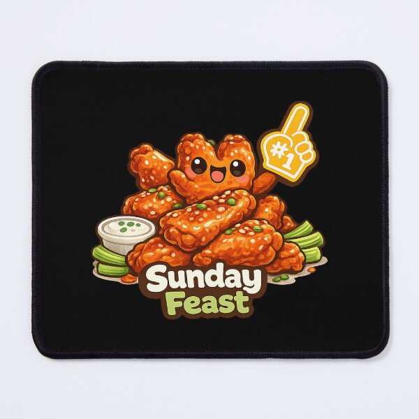 Item preview, Cute Chicken Wings — Sunday Football Feast designed and sold by DreamMachine69.