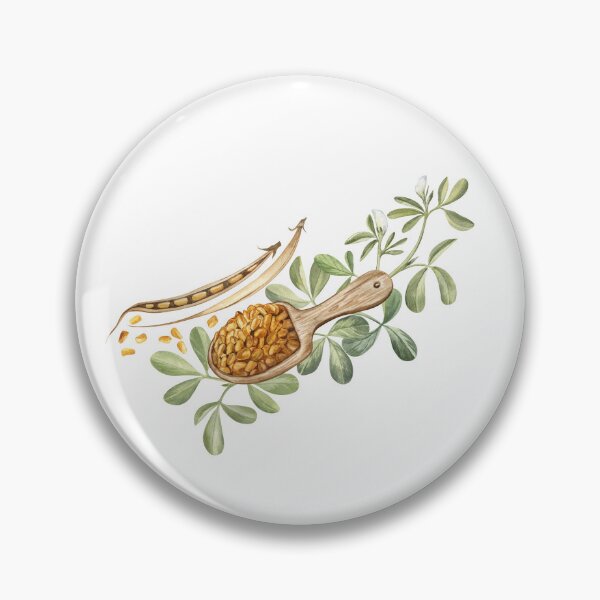 Item preview, Fenugreek Seeds Watercolor Illustration designed and sold by Flowersforbear.