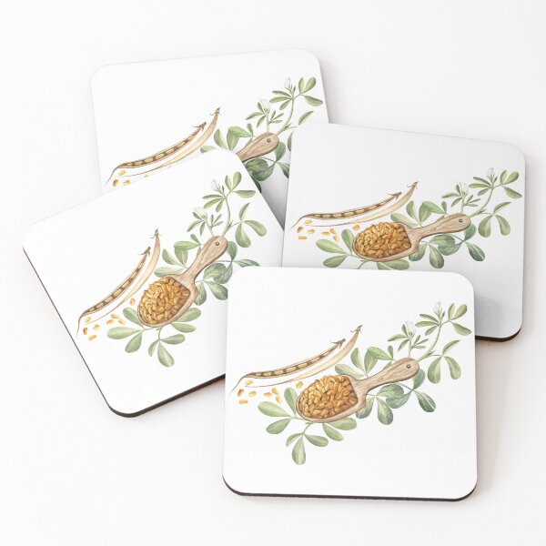 Item preview, Fenugreek Seeds Watercolor Illustration designed and sold by Flowersforbear.