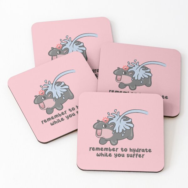 Item preview, remember to hydrate while you suffer hippo designed and sold by kaybowzie.