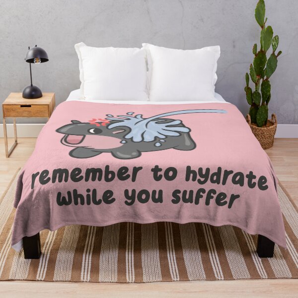 Item preview, remember to hydrate while you suffer hippo designed and sold by kaybowzie.