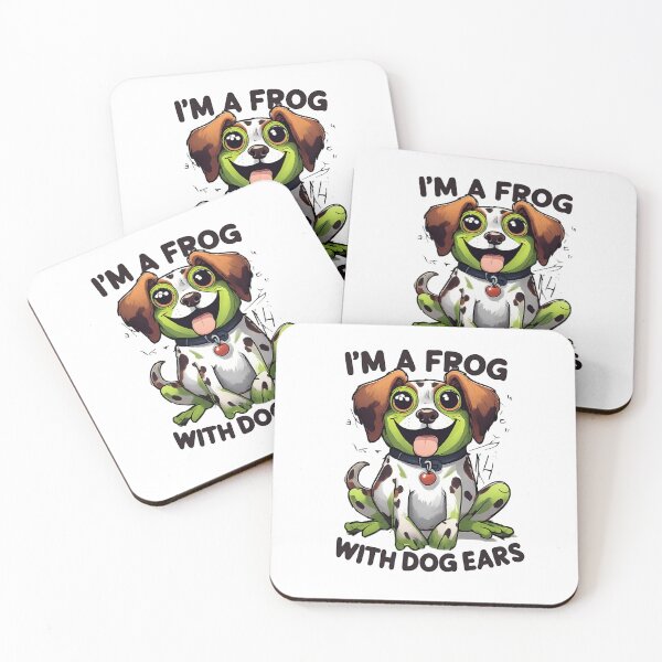 Item preview, I am a frog with dog ears designed and sold by FroggyOnly.
