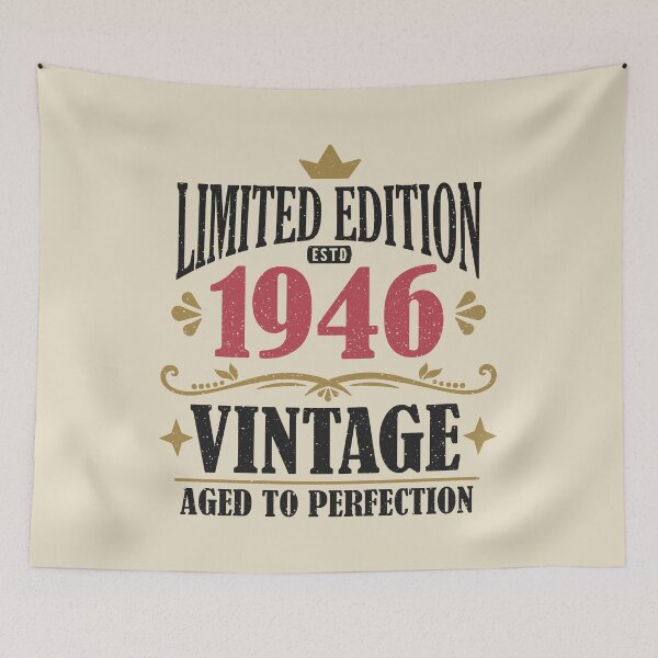 Item preview, 80th Birthday Vintage 1946 Limited Edition 80 Years Old designed and sold by eclecTEEq.