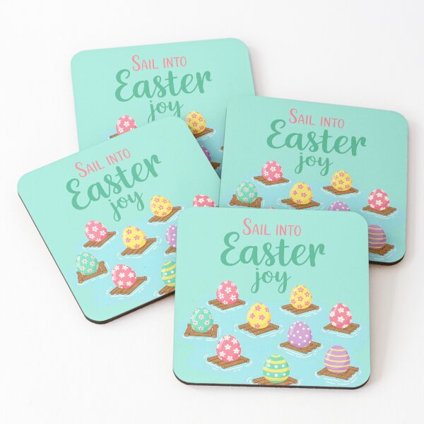 Item preview, Sail Into Easter Joy – Floating Easter Eggs Illustration designed and sold by Sea Gem.