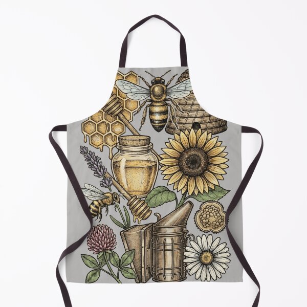 Item preview, Apiary in Color - Hand-Tinted Honey Bee & Floral Chart designed and sold by DigitalGlade.