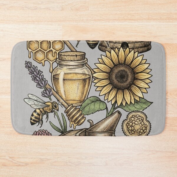 Item preview, Apiary in Color - Hand-Tinted Honey Bee & Floral Chart designed and sold by DigitalGlade.