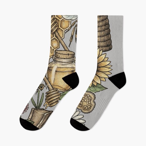Item preview, Apiary in Color - Hand-Tinted Honey Bee & Floral Chart designed and sold by DigitalGlade.