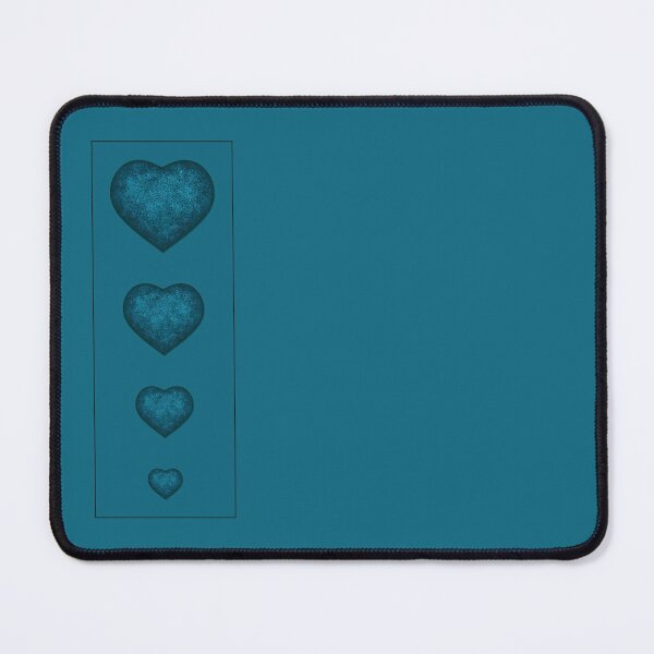 Item preview, Vertical row of turquoise hearts in a frame designed and sold by Cherevan.