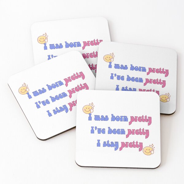 Item preview, I was born pretty quote designed and sold by urchoice002.