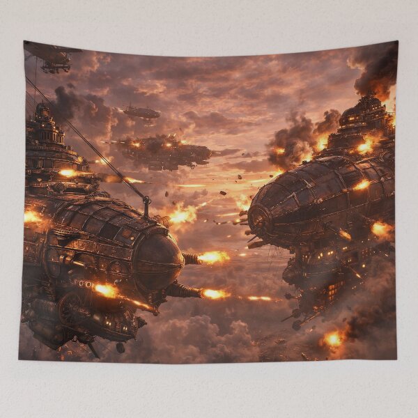 Item preview, Steampunk Airship Battle designed and sold by CorpusErectus.