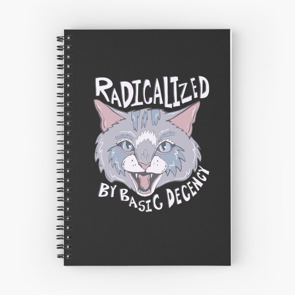 Item preview, Basic Decency- Proud Radical Left Cat - proud progressive liberal cat  designed and sold by crestfallenmermaid.