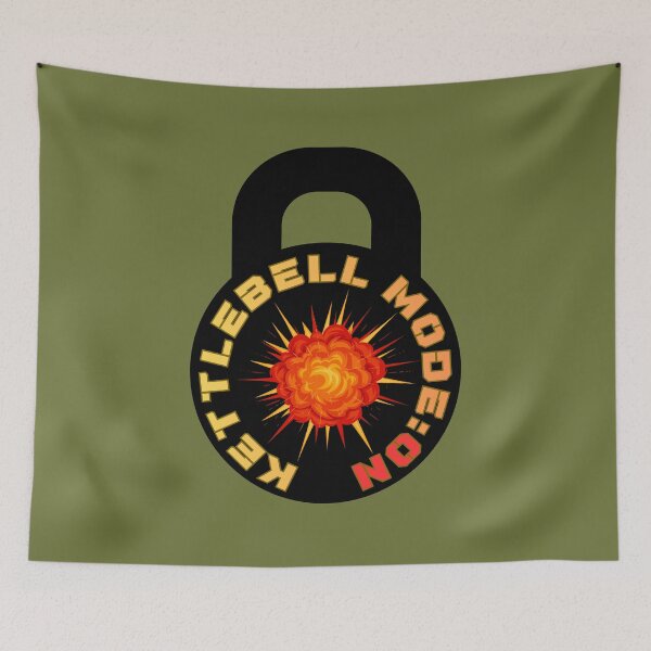 Item preview, Explosive Kettlebell Power Emblem designed and sold by AnaPixMar.