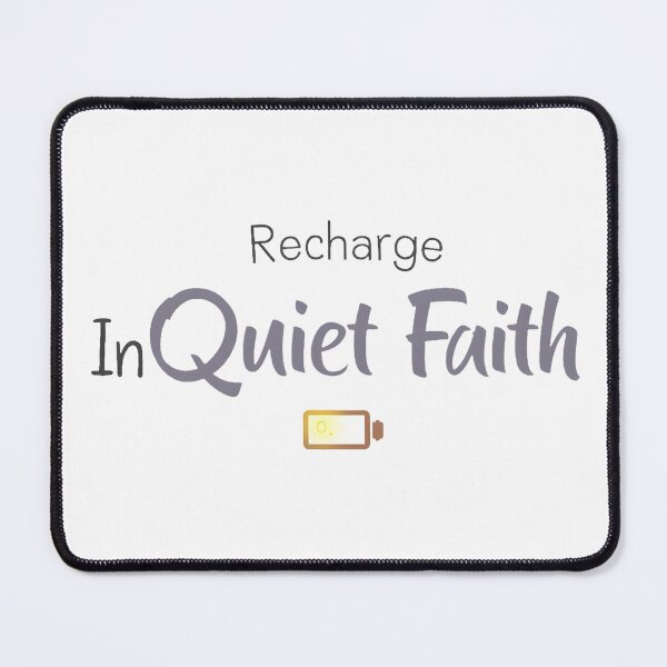 Item preview, Recharge in Quiet Faith Shirt – Christian Introvert Anxiety Relief Quiet Time Design designed and sold by Vajid Designs .