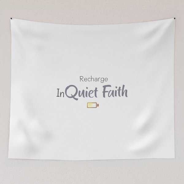 Item preview, Recharge in Quiet Faith Shirt – Christian Introvert Anxiety Relief Quiet Time Design designed and sold by Vajid Designs .