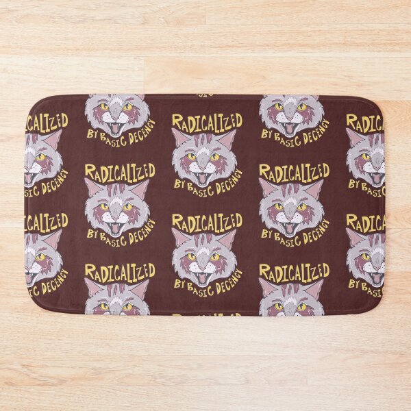 Item preview, Basic Decency- Proud Radical Left Cat - proud progressive liberal cat  designed and sold by crestfallenmermaid.