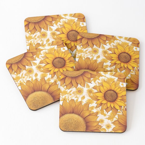 Item preview, Decorative Sunflower Floral Seamless Pattern – Summer Botanical Design designed and sold by sana designer.