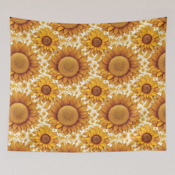 Item preview, Decorative Sunflower Floral Seamless Pattern – Summer Botanical Design designed and sold by sana designer.