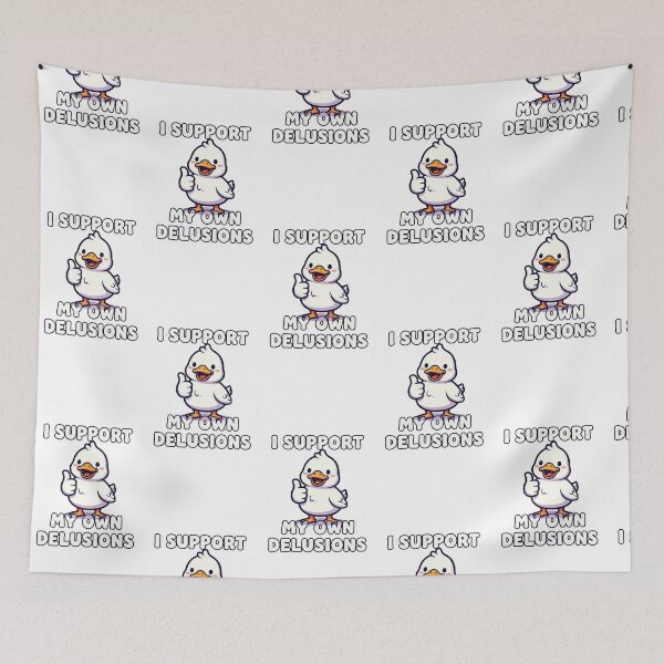 Item preview, I Support My Own Delusions - Cute Duck designed and sold by artaipix.