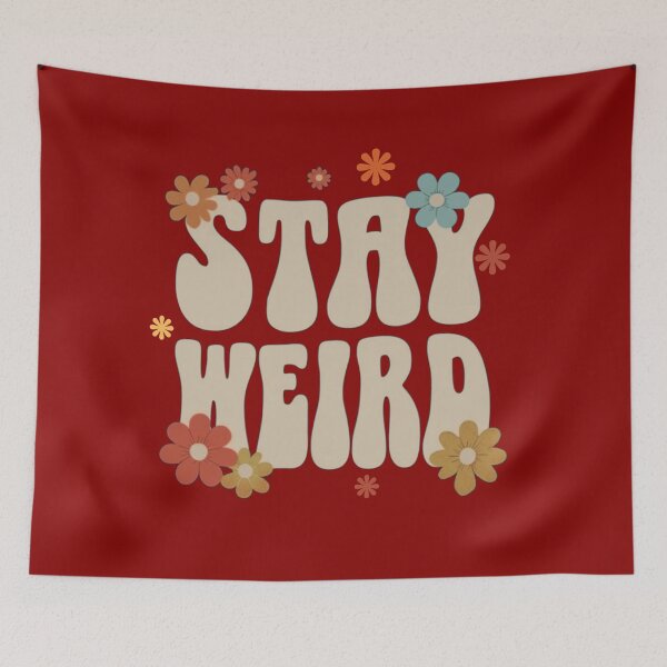 Item preview, Stay Weird - groovy flowers designed and sold by Stefrait-7.