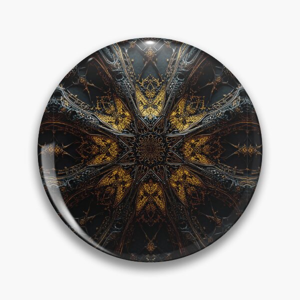Item preview, Sentient Filigree: Black Iron Mandorla designed and sold by mxztar.
