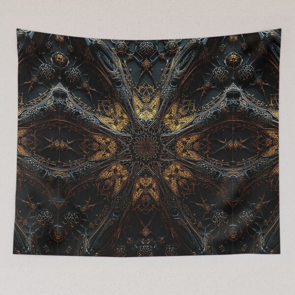 Item preview, Sentient Filigree: Black Iron Mandorla designed and sold by mxztar.