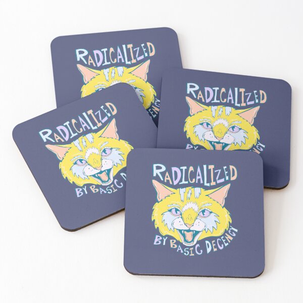 Item preview, radicalized by Basic Decency- Proud Radical Left Cat - proud progressive liberal cat  designed and sold by crestfallenmermaid.
