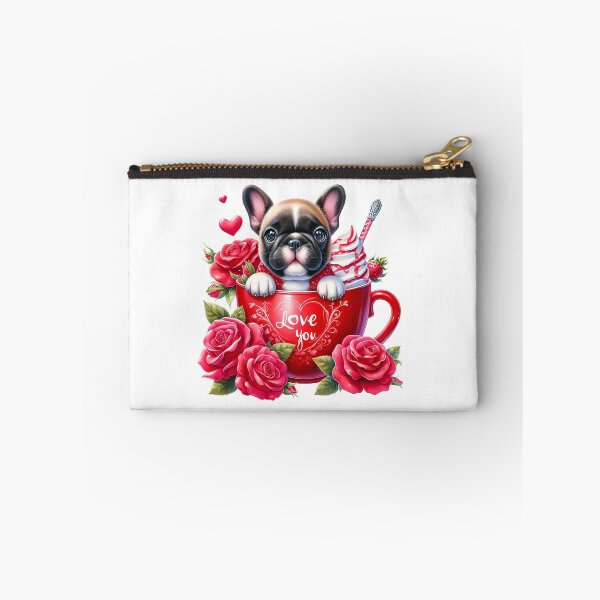 Item preview, Dreamy Valentine Puppy Mug - Cute Love Cup Heart Art designed and sold by FuzionRaptor.