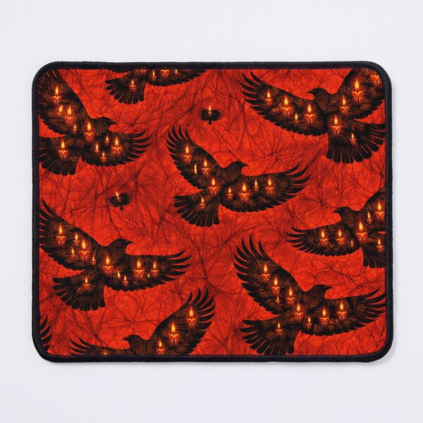 Item preview, Ravens and flames pattern designed and sold by chihuahuashower.