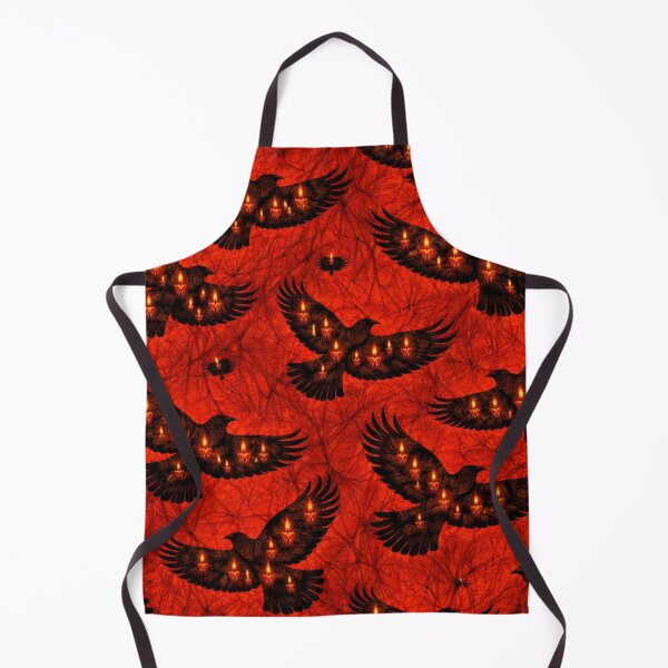 Item preview, Ravens and flames pattern designed and sold by chihuahuashower.