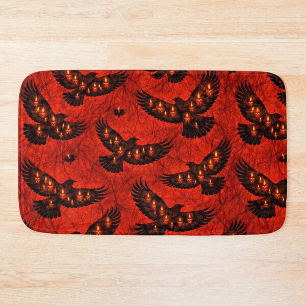 Item preview, Ravens and flames pattern designed and sold by chihuahuashower.
