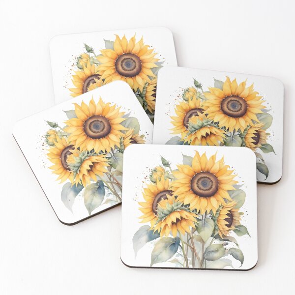 Item preview,  Sunflower Bouquet Watercolor Botanical Floral Wall Art designed and sold by sana designer.