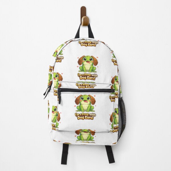 Item preview, Frog with stumbling dog ears designed and sold by FroggyOnly.