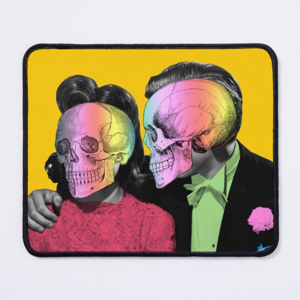 Item preview, Gothic Skeleton Couple Art – Love Beyond Death Vintage Dark Romance Print designed and sold by ATLAS TEES.