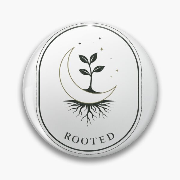 Item preview, Rooted - Celestial Moon Stars and Plant Botanical Minimalism  designed and sold by Envision Designs.