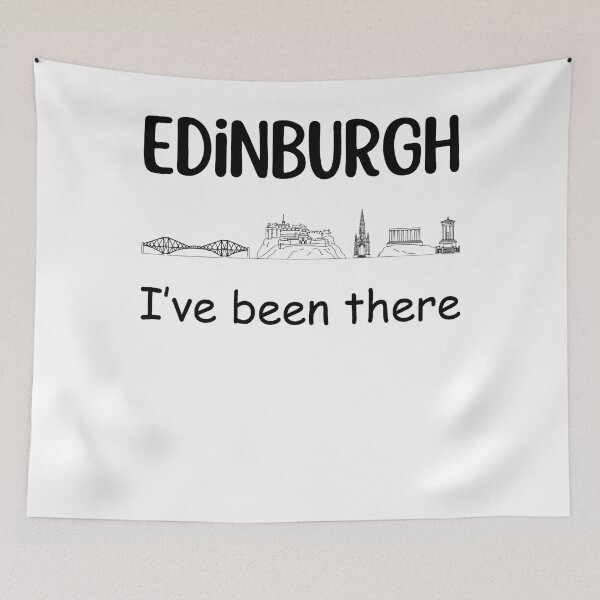 Item preview, Edinburgh Skyline Art - I’ve Been There Minimalist Scotland Souvenir designed and sold by Loom on the Loch.