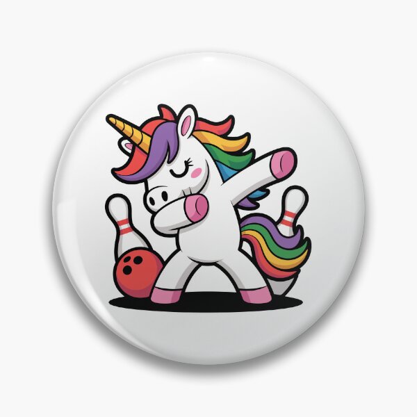 Item preview, Dabbing Unicorn Bowling  designed and sold by jkrphoto.