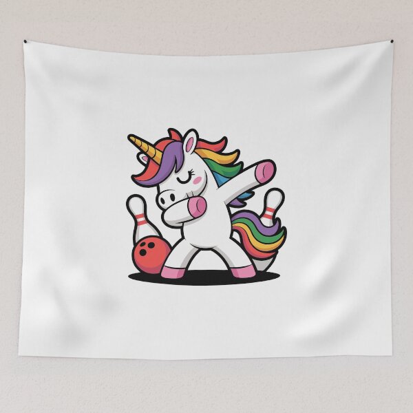 Item preview, Dabbing Unicorn Bowling  designed and sold by jkrphoto.
