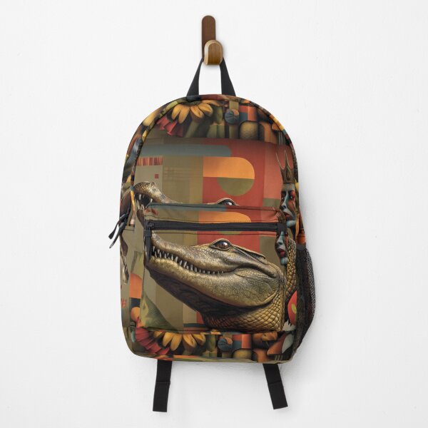 Item preview, afrofuturist crocodile art designed and sold by Blackcanvas444.