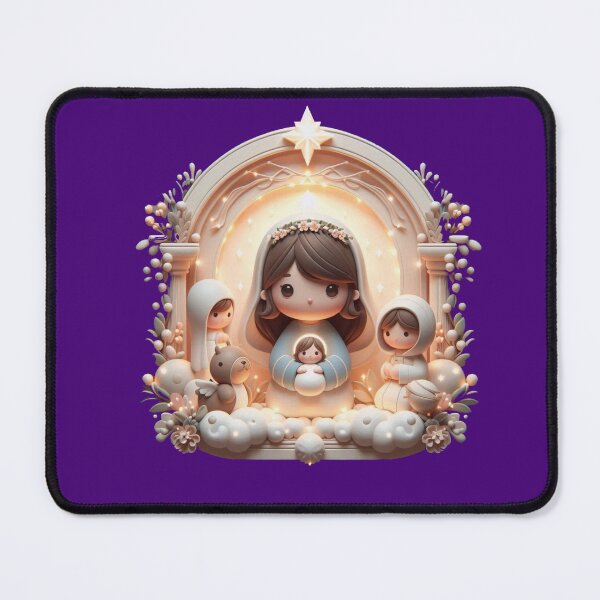 Item preview, Jesus, Savior of His People – Cute 3D Nativity Grace Label designed and sold by PaintMeWorld.