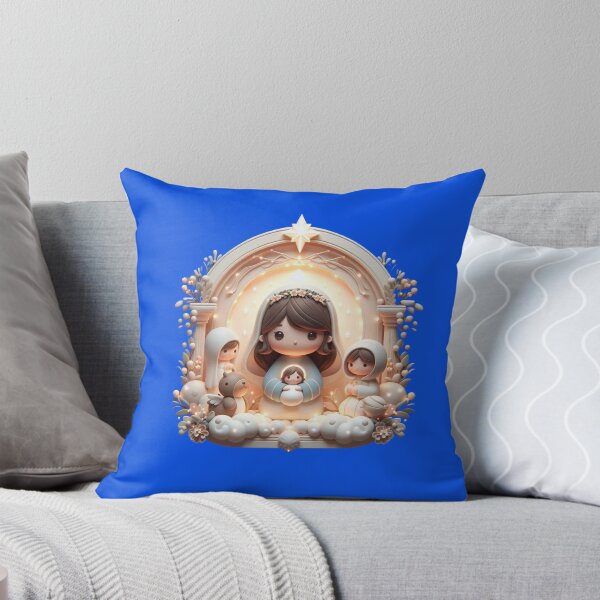 Item preview, Jesus, Savior of His People – Cute 3D Nativity Grace Label  designed and sold by PaintMeWorld.