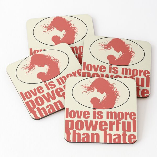 Item preview, Love Is More Powerful Than Hate - mother and baby designed and sold by Stefrait-7.
