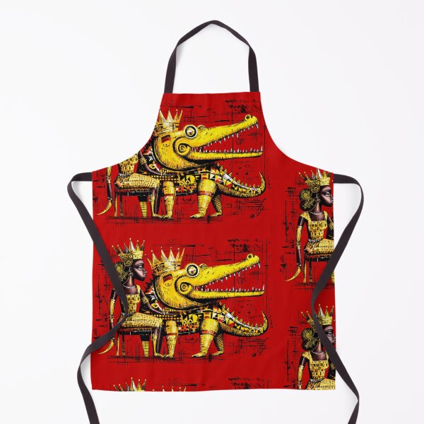 Item preview, afrofuturist crocodile art designed and sold by Blackcanvas444.