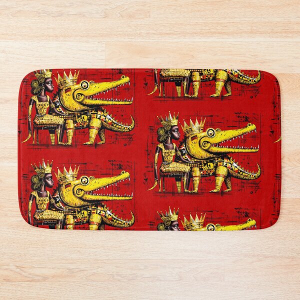 Item preview, afrofuturist crocodile art designed and sold by Blackcanvas444.