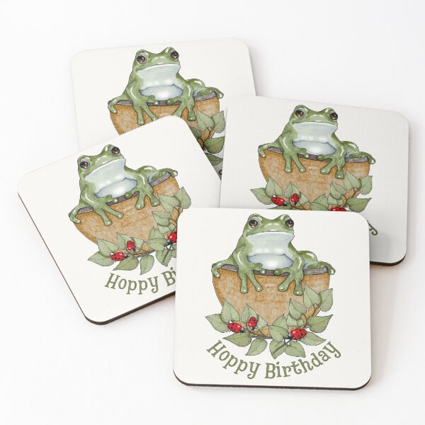 Item preview, Frog in Basket, Hoppy Birthday, Ladybugs, Garden designed and sold by JoyfulWhimsy.