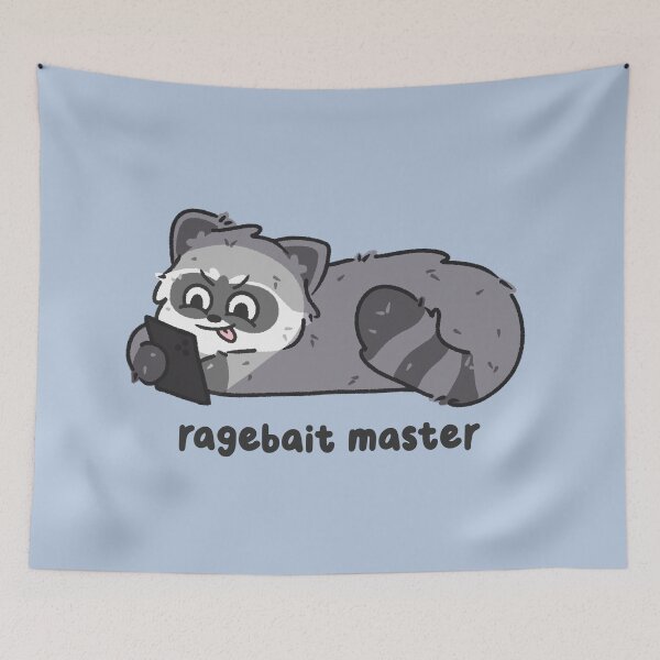 Item preview, rage bait master unhinged raccoon designed and sold by kaybowzie.