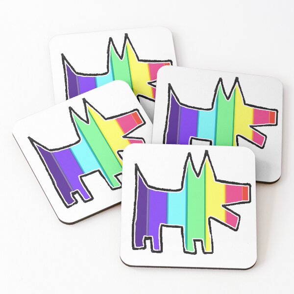 Item preview, rainbow pop dogs 123 rock art 123  designed and sold by LowEndGraphics.