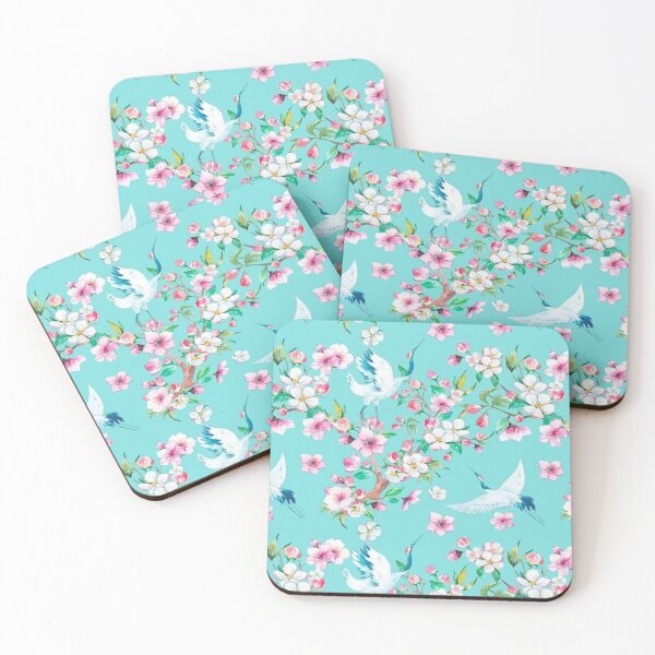 Item preview, Cranes and Cherry Blossoms designed and sold by Kristina  Sale.