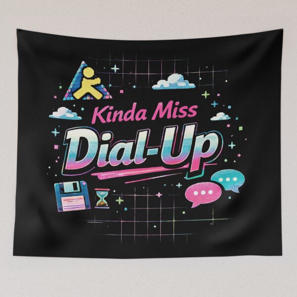 Item preview, Dial-up funny nostalgic Y2K Internet and 90's Tech Aesthetic  designed and sold by Envision Designs.